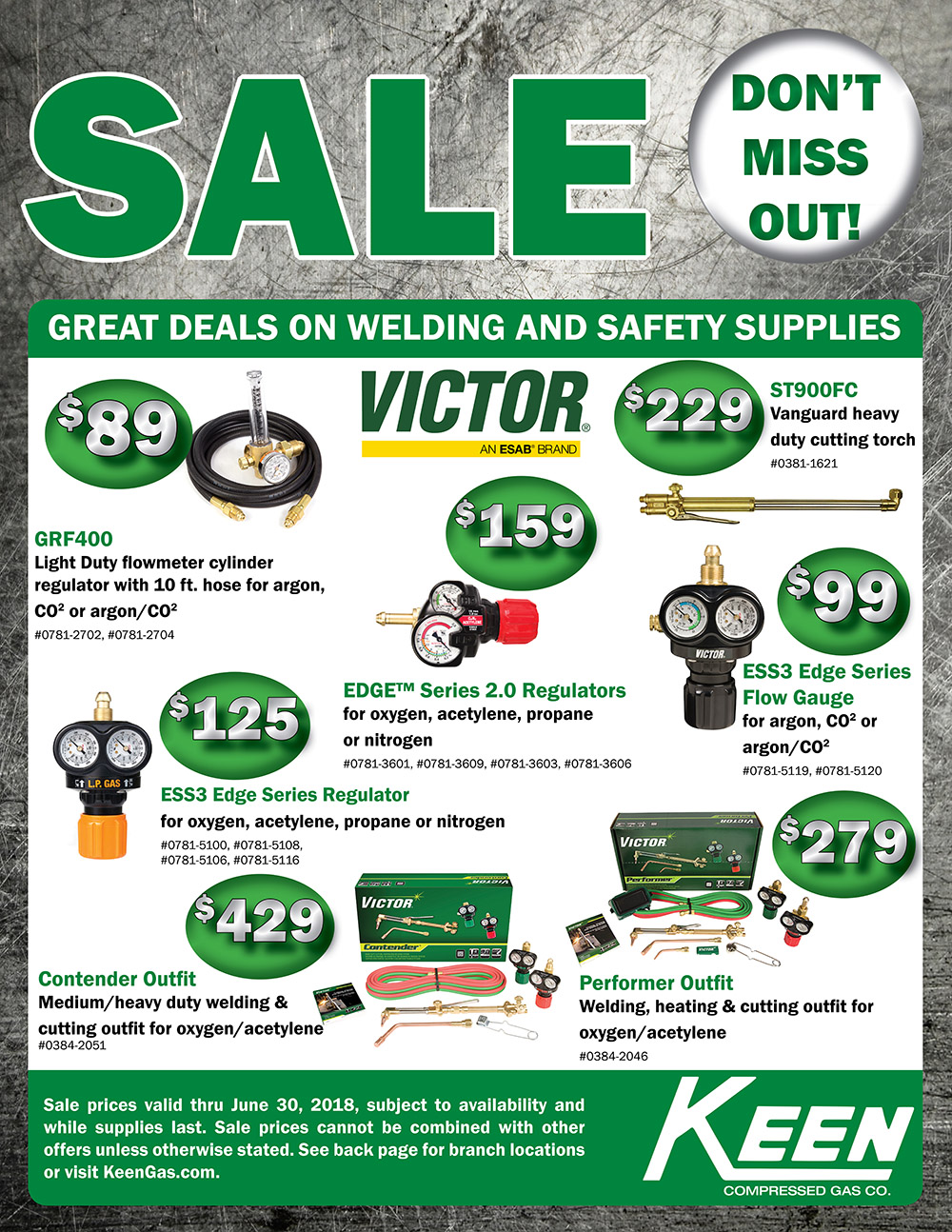 spring sale flyer keen compressed gas co